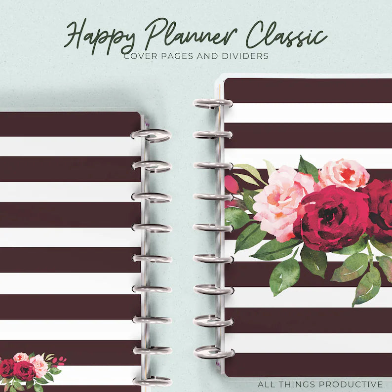 Classic Happy Planner Printable Cover, Dashboard and Divider Inserts, Printable Refill, Multiple Designs, Printable Cover, Discbound, PDF - Neweggv