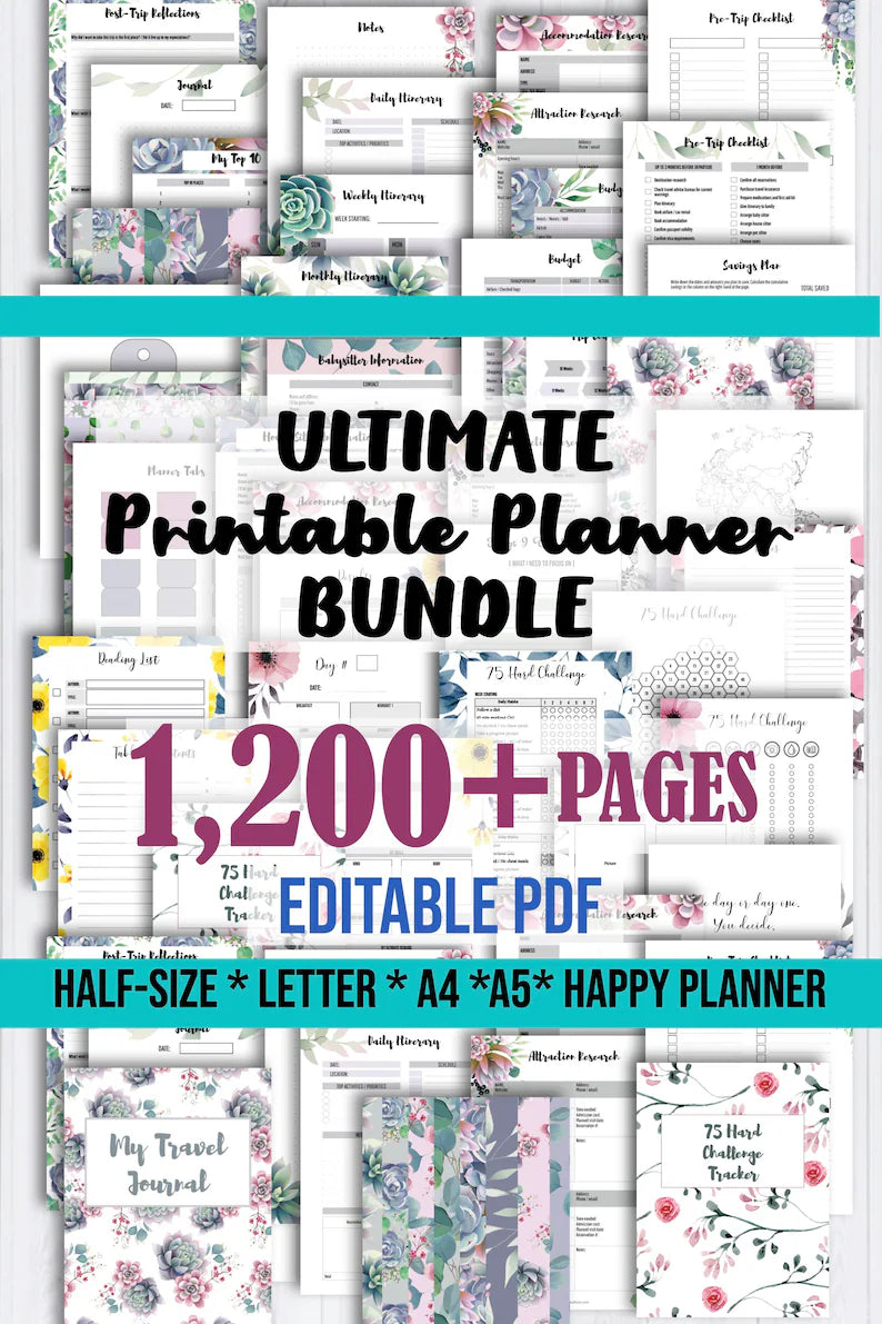 EVERY Printable Planners In The Shop: Printable Planner 2024 | Printable Planner 2024 | Printable Weekly Planner | Printable Monthly Planner - Neweggv